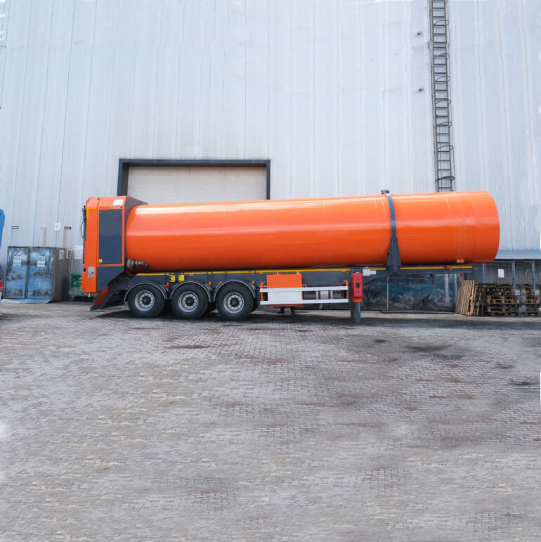 SİLİNDİRİK ÇÖP TRANSFER TREYLERİ - MV Engineering